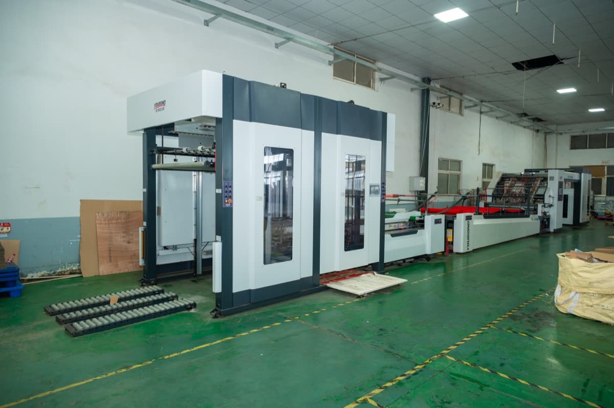 Automated packaging production line at BUpack factory