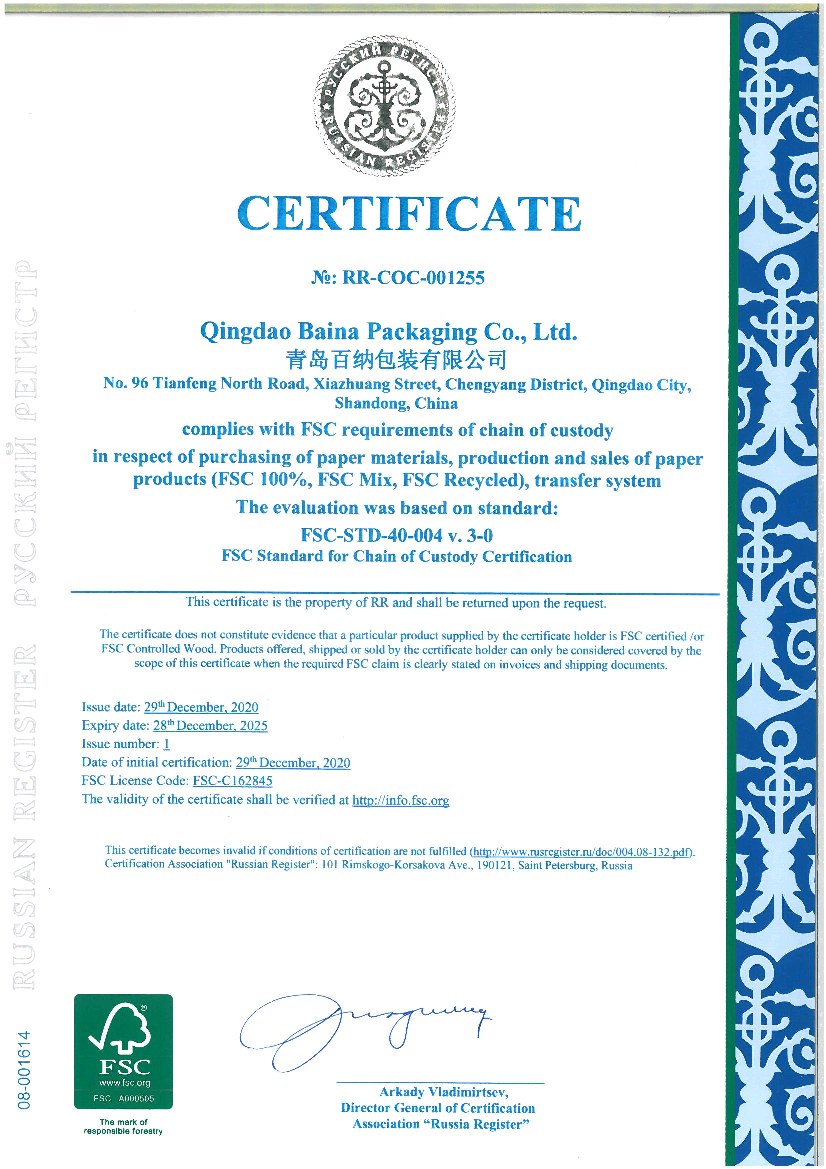 FSC Certified